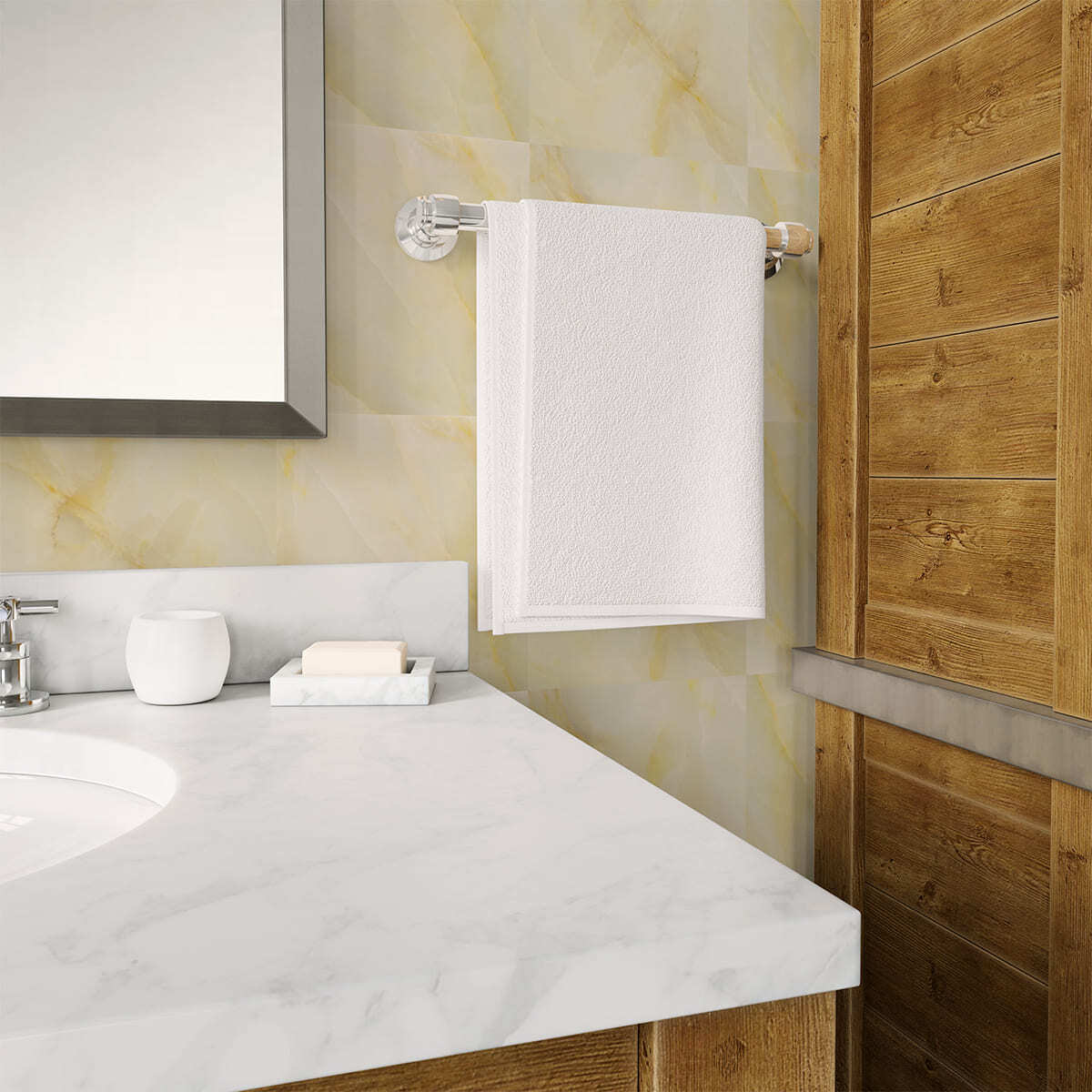 Панель самоклеющаяся ПВХ 300х600 мм 6шт/уп Мрамор Нова Адели гранд. Цена указана за 1,08 м²