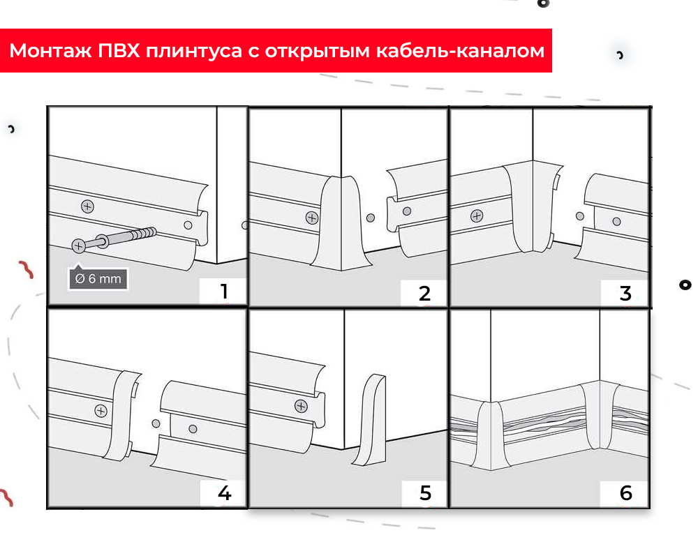 Плинтус ПВХ Идеал Классик 70мм 2,2м 230 Дуб айсберг