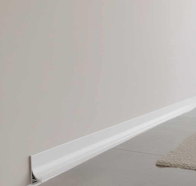 Антиплинтус алюминиевый Апл 04.2700.01л Анод серебро