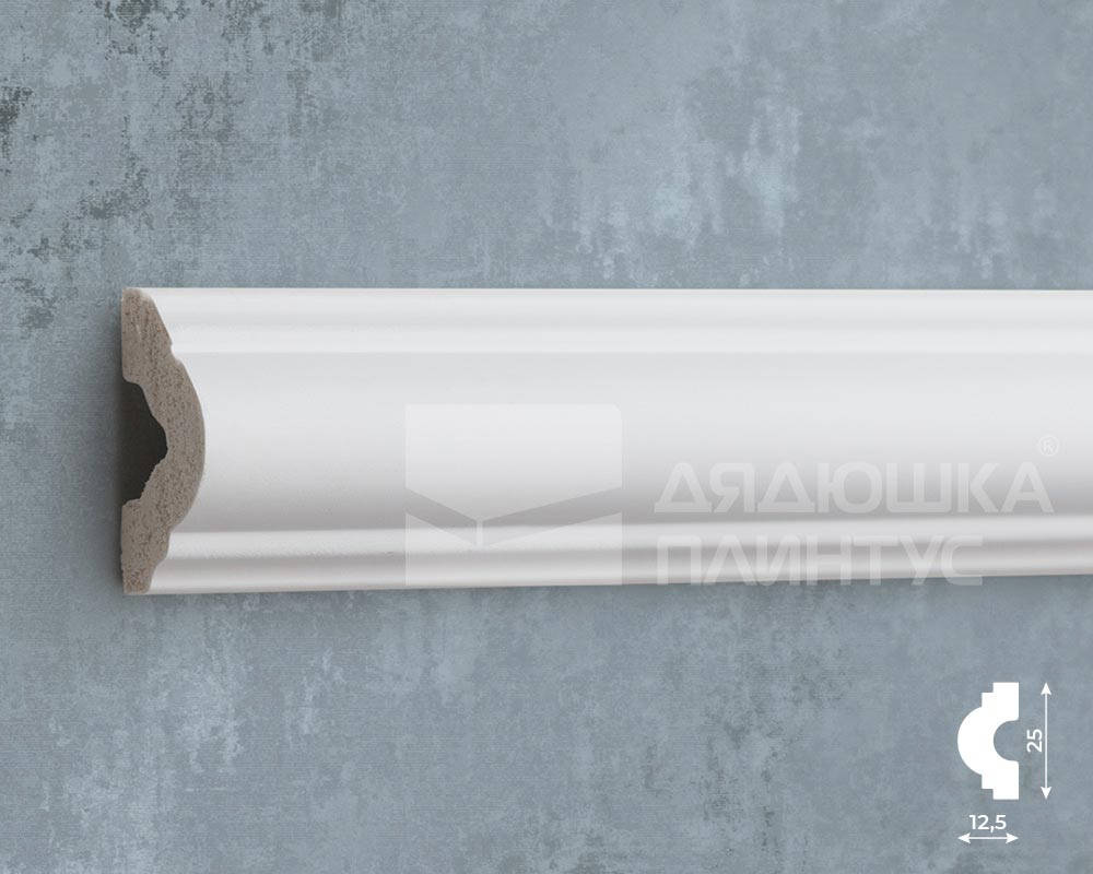Молдинг Волшебная палочка MSST 105 25*12,5*2000 мм Белый под покраску