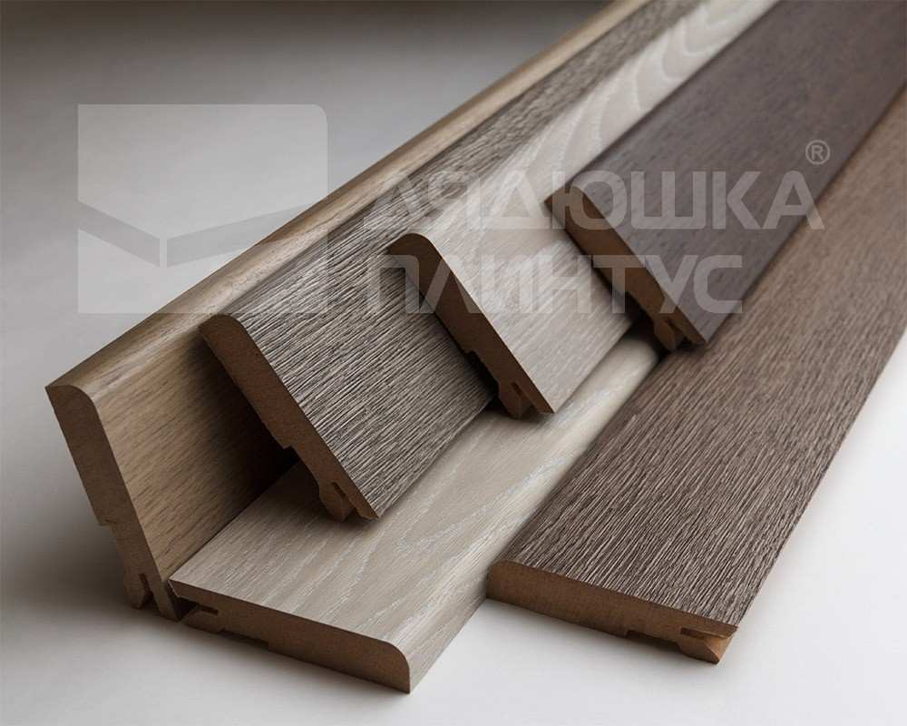 Плинтус МДФ Лука Пл 100-1МДФ.2700.Point line 24033 Черное дерево