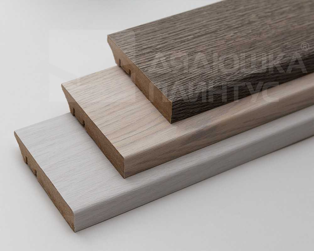 Плинтус МДФ Волшебная палочка. Гарден .145 Белоснежный ясень