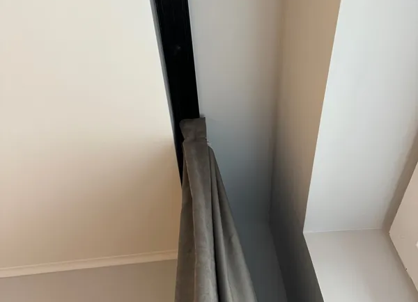 Карниз Шина черный комплект 3-х ряд ПВХ Волшебная палочка 1,8м