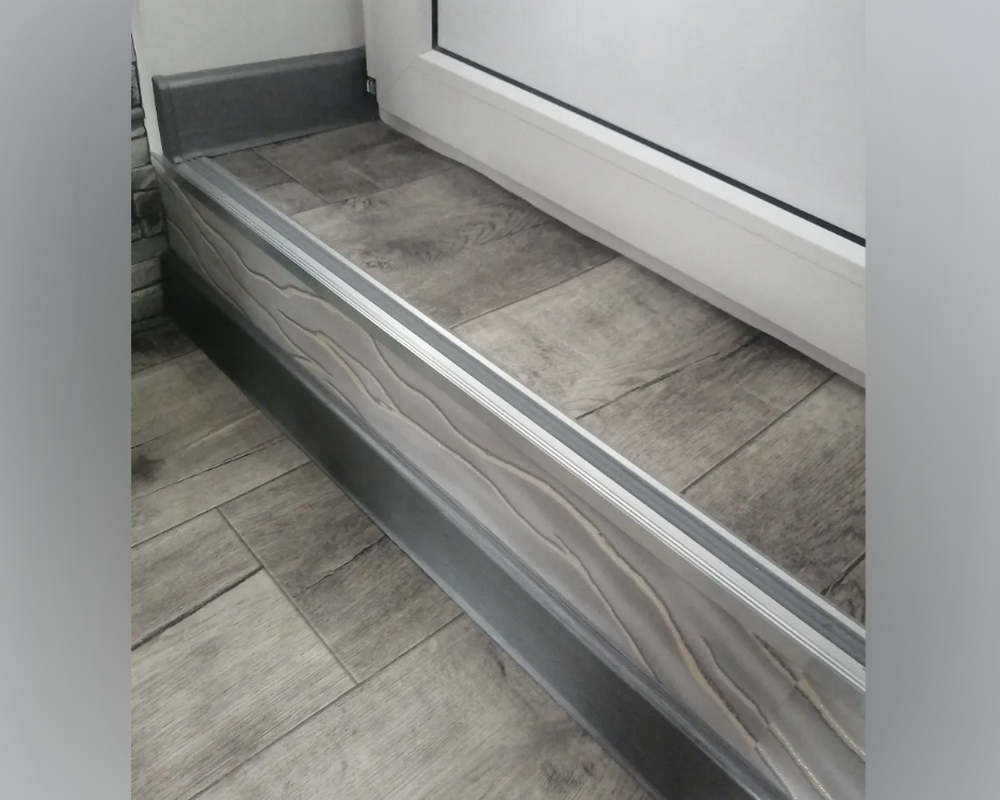 Порог одноуровневый ПС 08.1800.04л Бронза анод