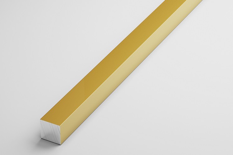 Штанга квадратная 16*16 мм ШКв 16.2000.502л Золото. Цена за 5 штук.