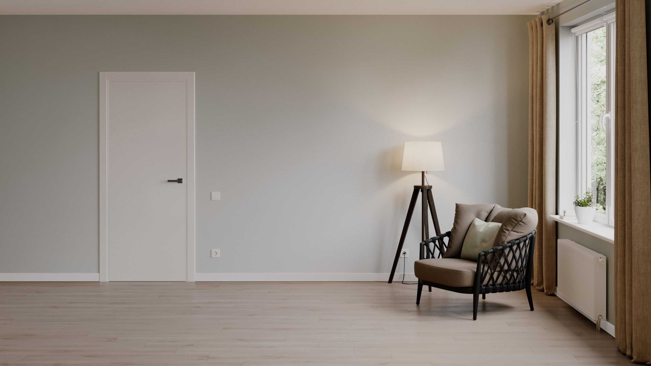 Плинтус МДФ Волшебная палочка. Гарден .145 Белоснежный ясень