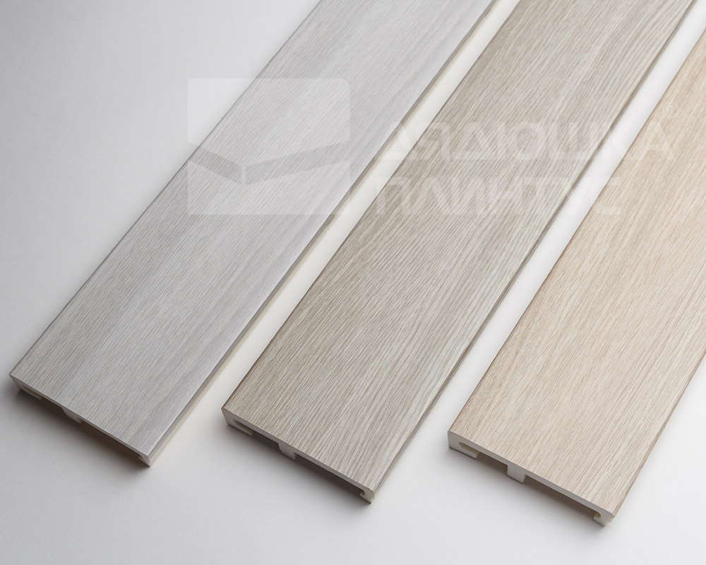 Плинтус напольный Salag Alpha 80 Дуб Дакота 2,4м