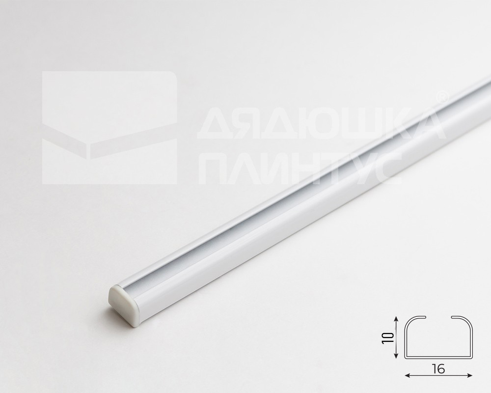 Карниз U-образный 1 ряд алюмин. Бриз МАГЕЛЛАН 4,0м