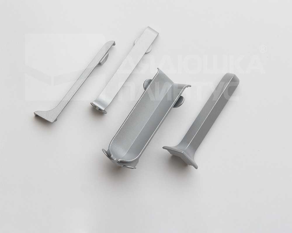 Угол наружный для ПЛ-60 серебро/мат.