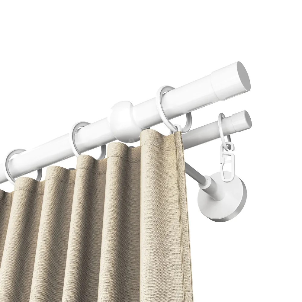 Карниз двухрядный кованый УЮТ d25мм 3,2м Белый/Золото