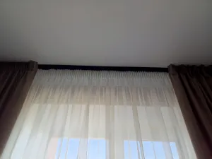 Карниз Шина черный комплект 3-х ряд ПВХ Волшебная палочка 1,8м