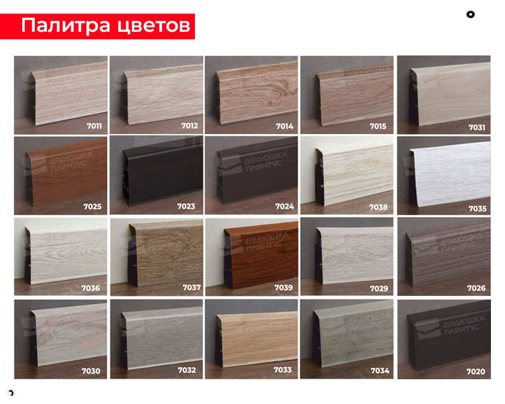 Плинтус ПВХ Волшебная палочка 70мм Home 2,2м 7025