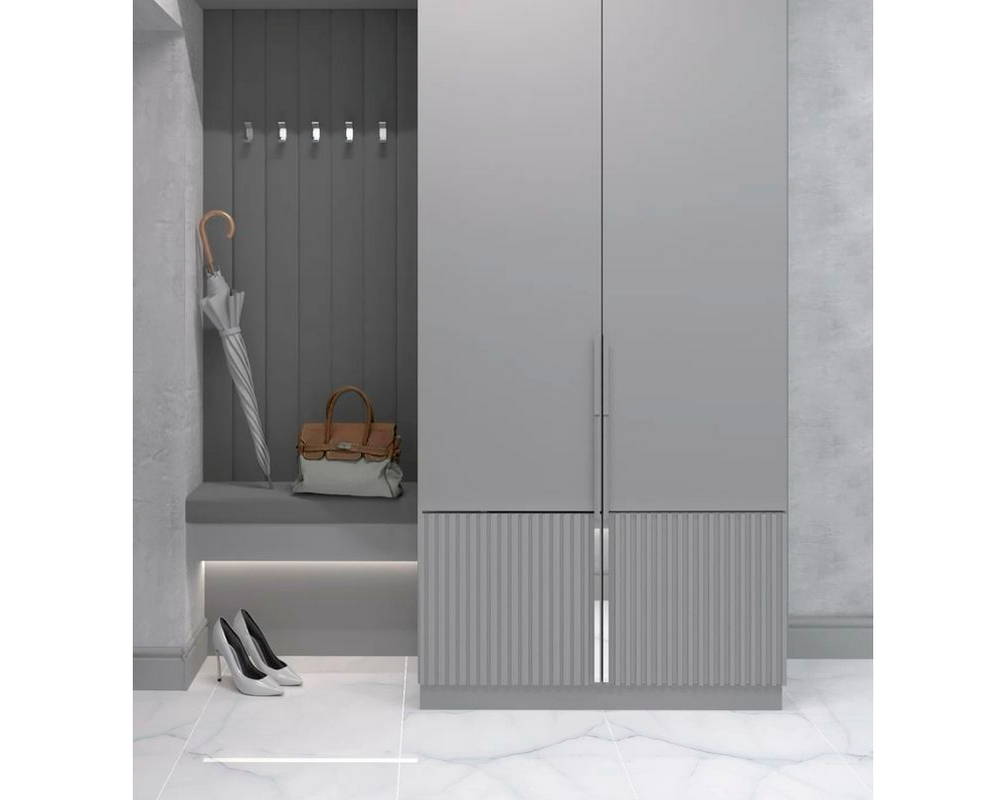 Плинтус из полистирола высокой плотности NMC Wallstyl FO1 Белый