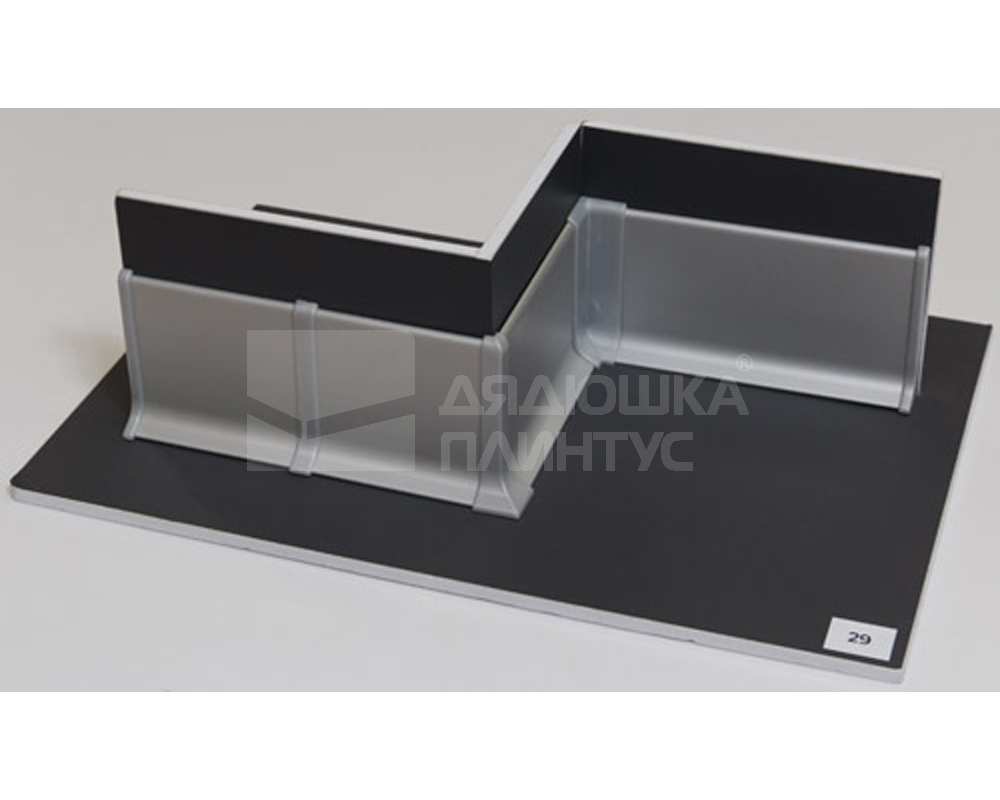 Плинтус алюминиевый Пл 60.2500.01лк Серебро