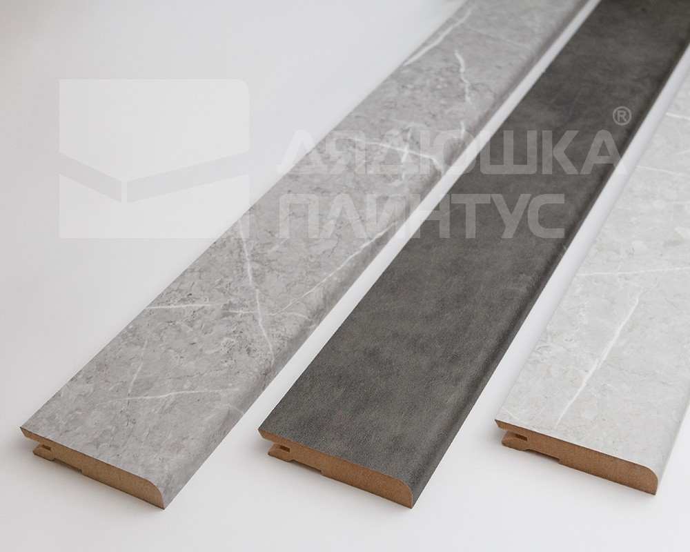 Плинтус МДФ Лука Пл 80МДФ.2700.Point line 24067 Скай грей