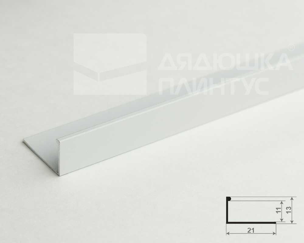 Профиль окантовочный Волшебная палочка MSPK 01-12.2700.16 12мм 2,7м Белый матовый