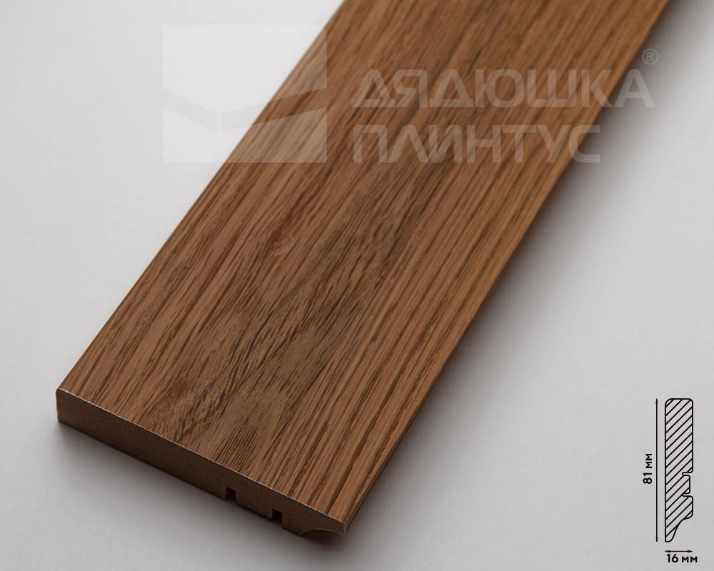 Плинтус МДФ Волшебная палочка. Гарден .206 Дуб коричневый