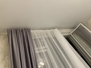 Карниз двухрядный кованый УЮТ d25мм 1,8м Белый/Золото