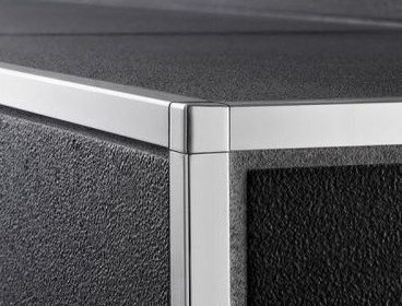 П-образный латунный профиль 10 мм хромированный PCLOC 10