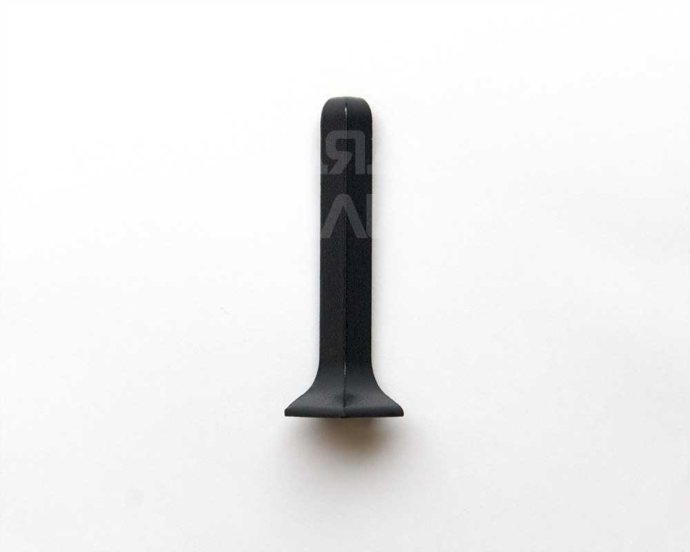 Угол наружный для ПЛ-60 черный муар.