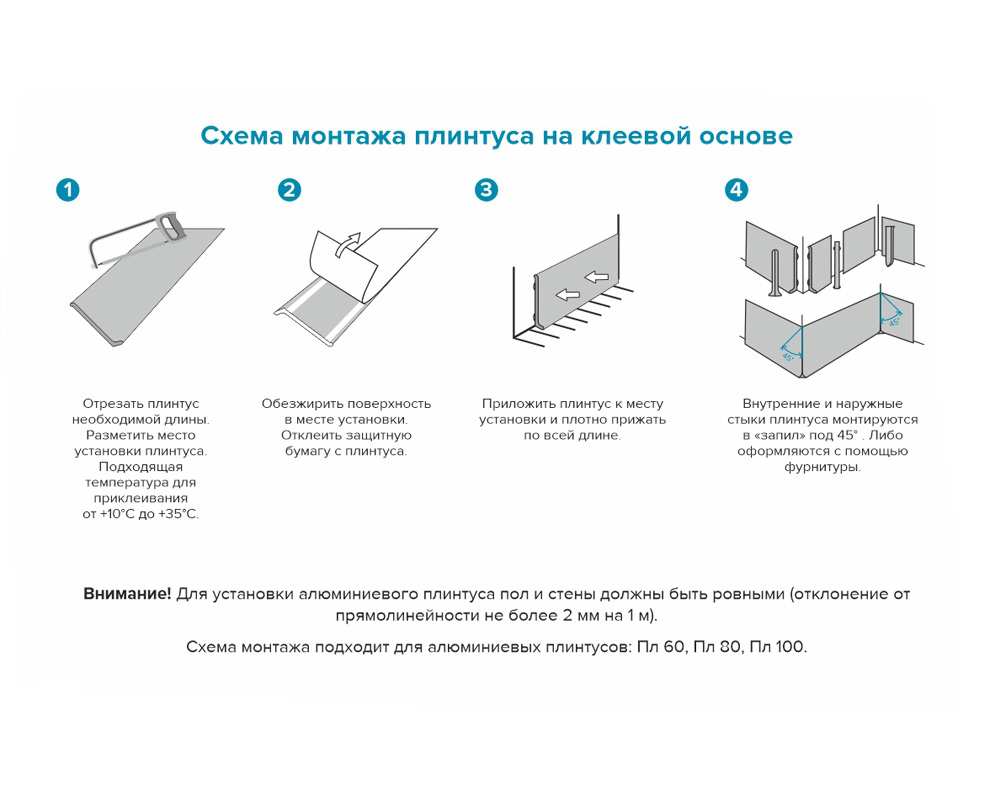 Плинтус алюминиевый Пл 80.2500.042лк Шампань