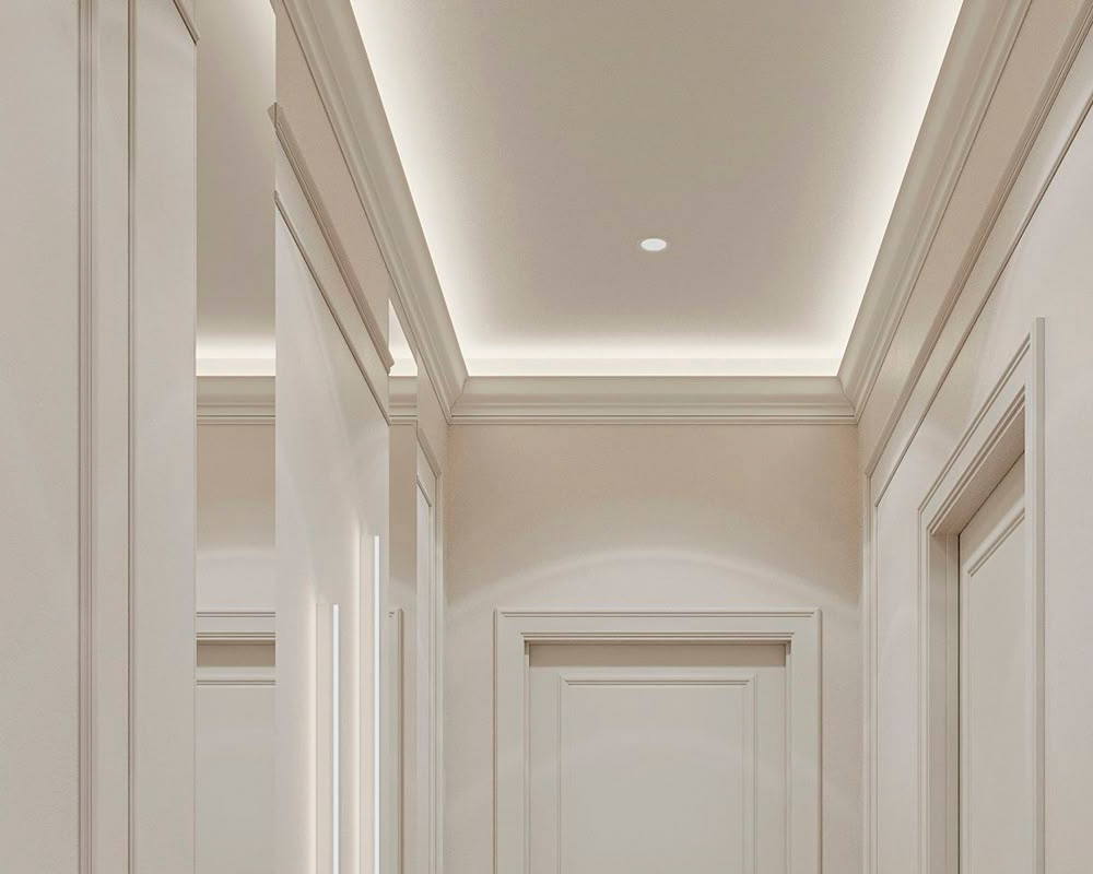 Плинтус потолочный из полистирола высокой плотности HI-WOOD T1011 110х40мм 2,0м