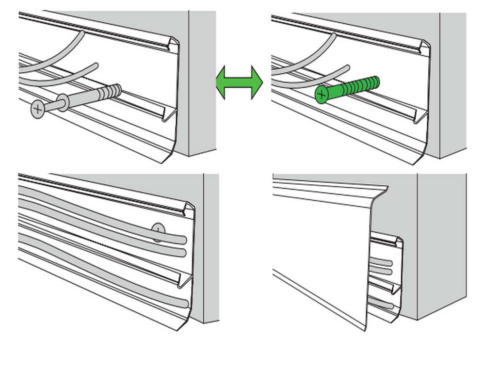 Плинтус ПВХ MAGIC STIСK 77мм 2,2 м MS13 Тали