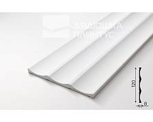 Стеновая панель 3D СОЛИД 4 UHD 06/120 120*2800 белая