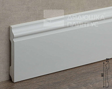 Плинтус из полистирола высокой плотности Волшебная палочка . 80мм 2м. NCS 2002G. Окрашенная